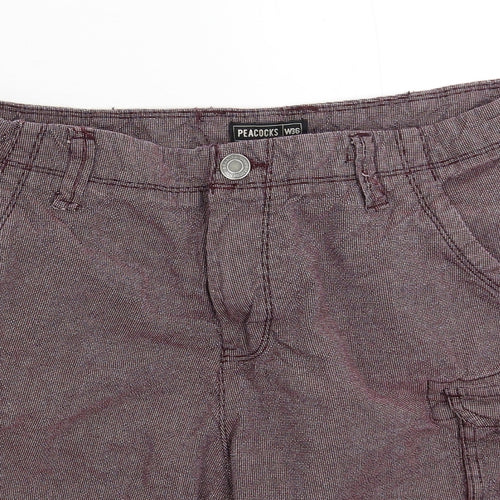 Peacocks Mens Brown   Cargo Shorts Size 36