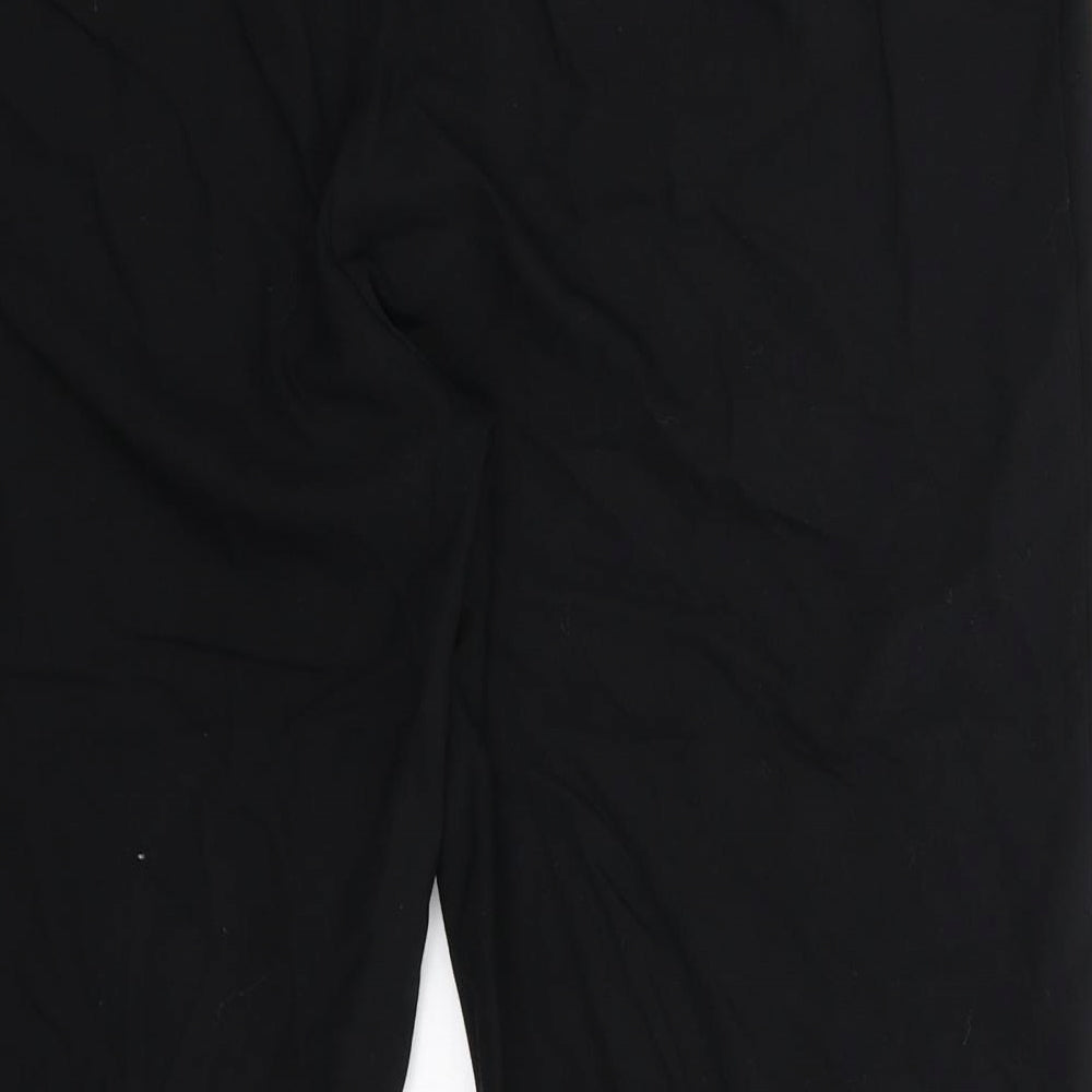 Marks and Spencer Womens Black   Cropped Trousers Size 18 L23 in
