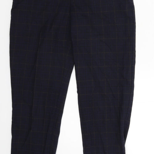 ORSAY Womens Blue Check  Trousers  Size 28 in L28 in