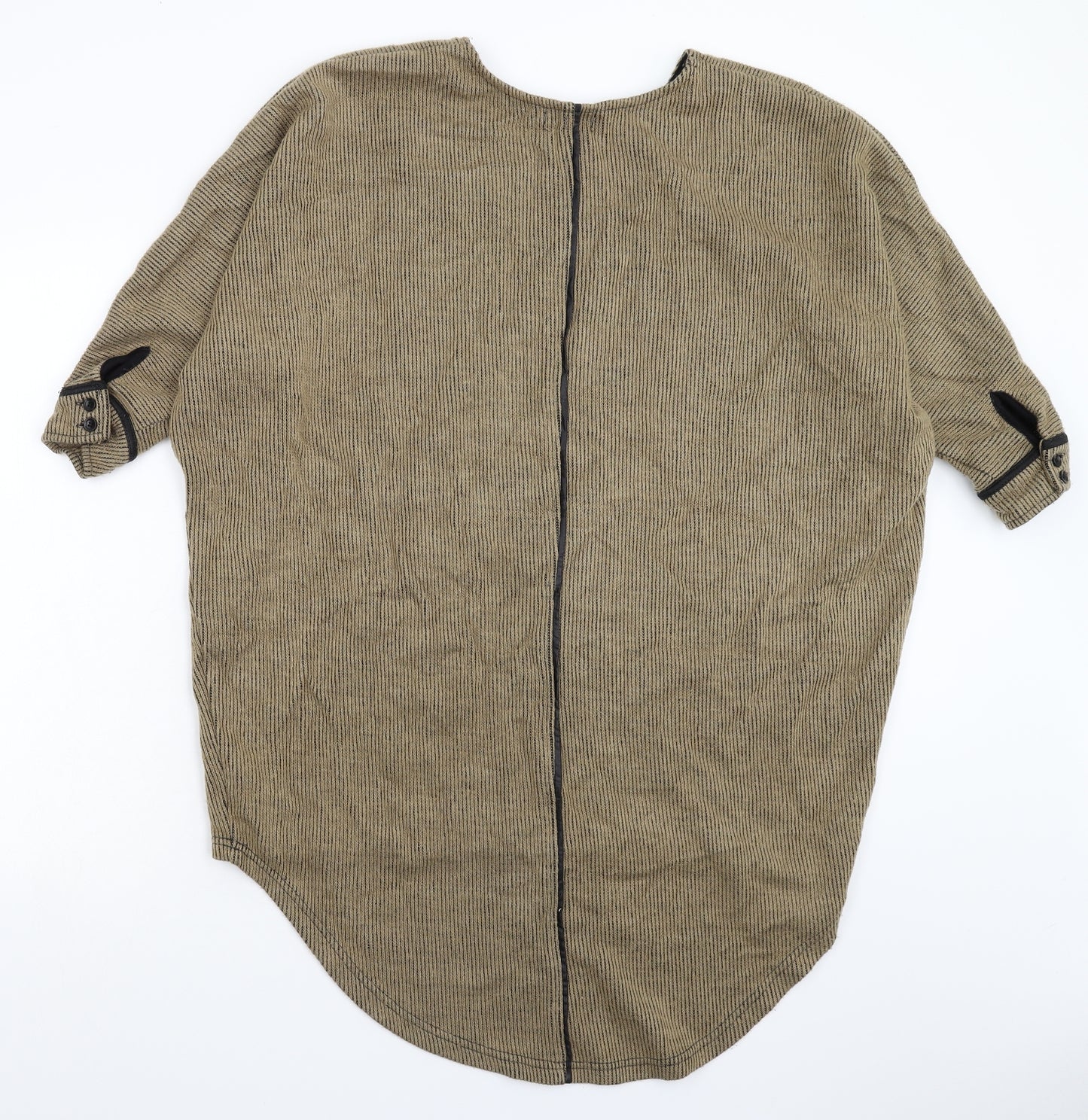 Stella Morgan Womens Beige Striped Knit Pullover Jumper Size 8  - Oversized