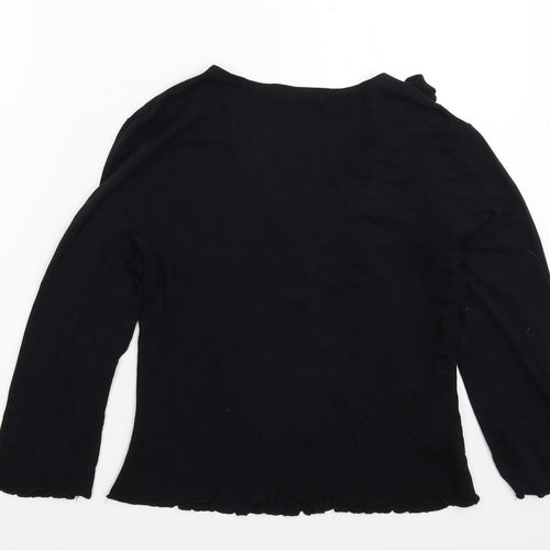 George Womens Black   Basic T-Shirt Size 14