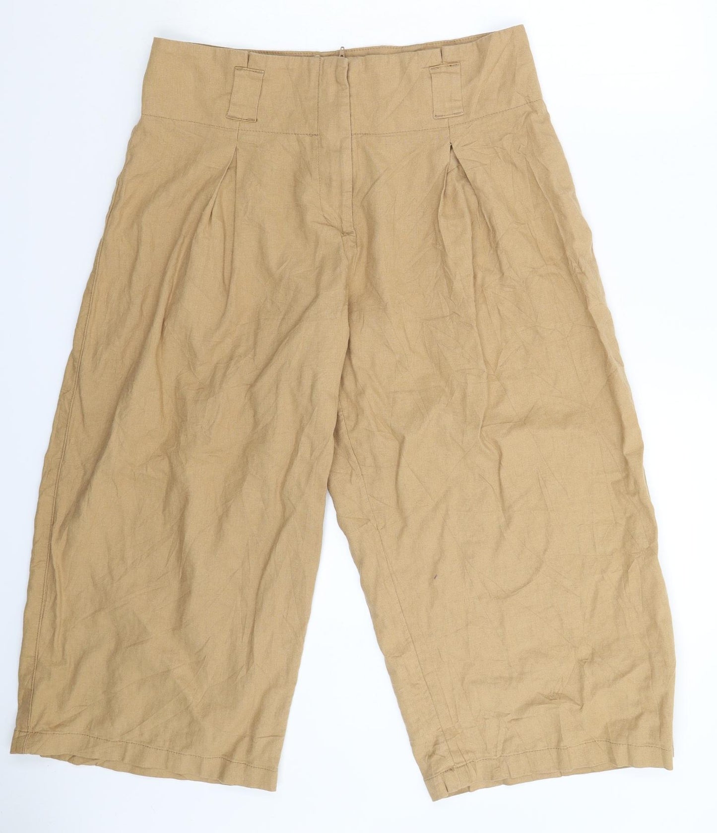 George Womens Beige   Cropped Trousers Size 12 L23 in