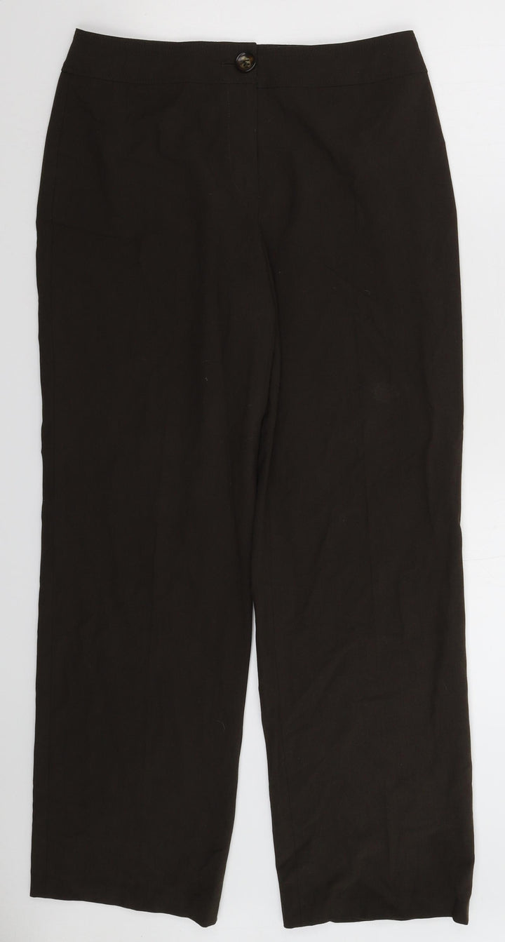 Gerry Weber Womens Grey Trousers Size 14 L31 in