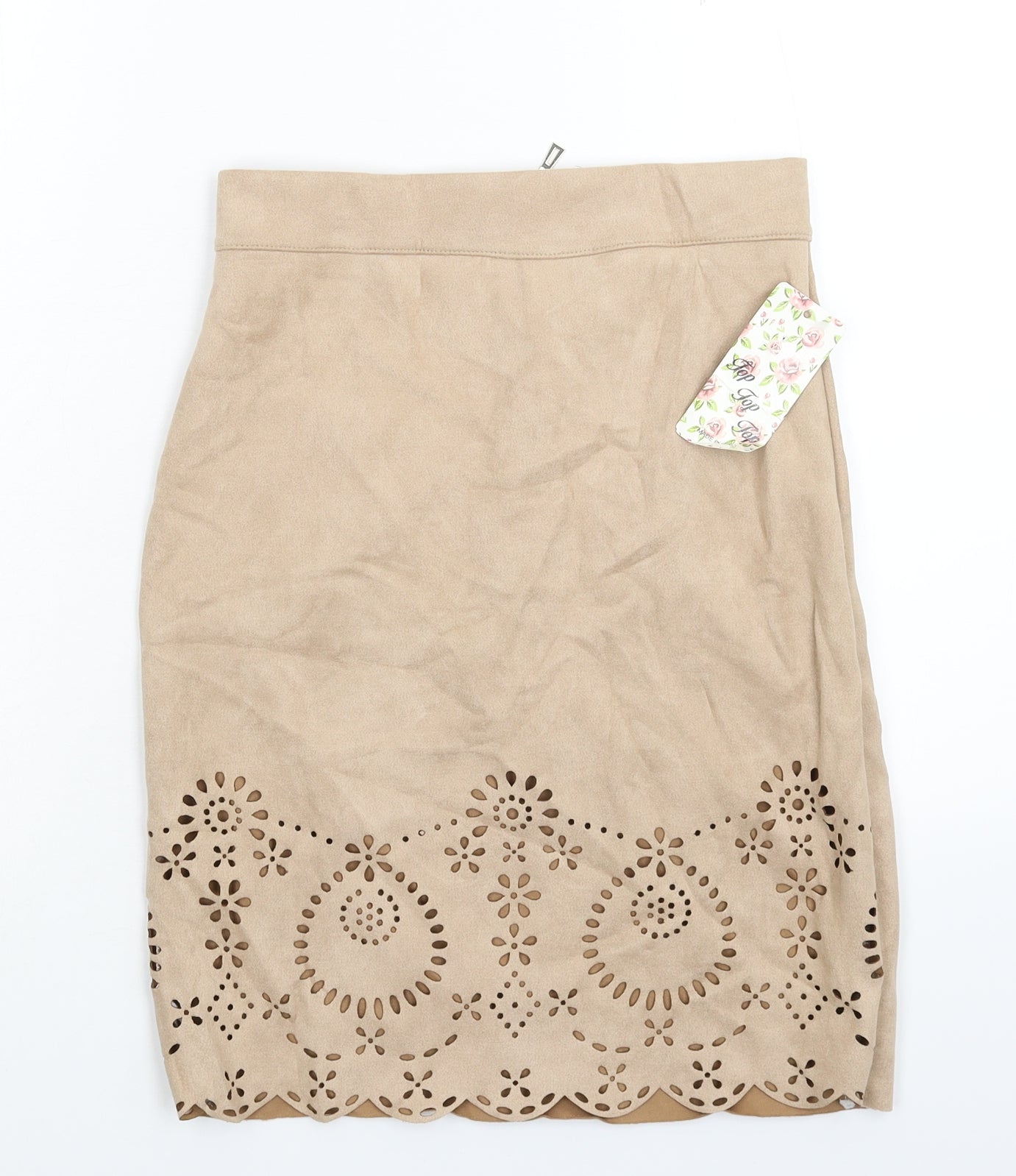 Top Top Womens Beige   Straight & Pencil Skirt Size M