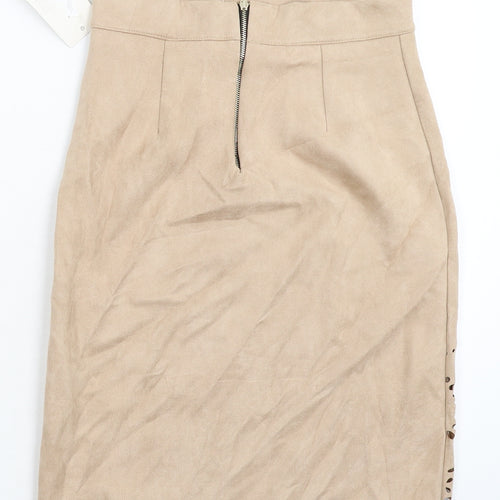 Top Top Womens Beige   Straight & Pencil Skirt Size M