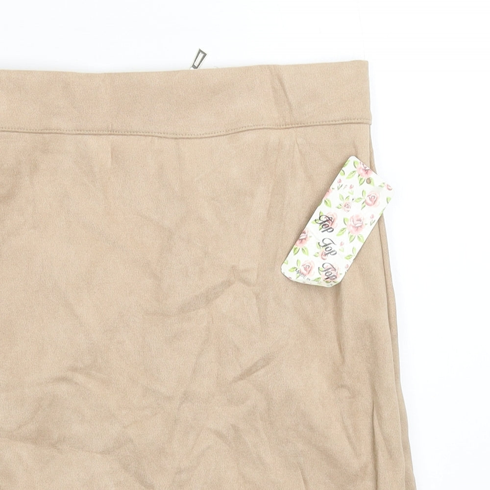 Top Top Womens Beige   Straight & Pencil Skirt Size M