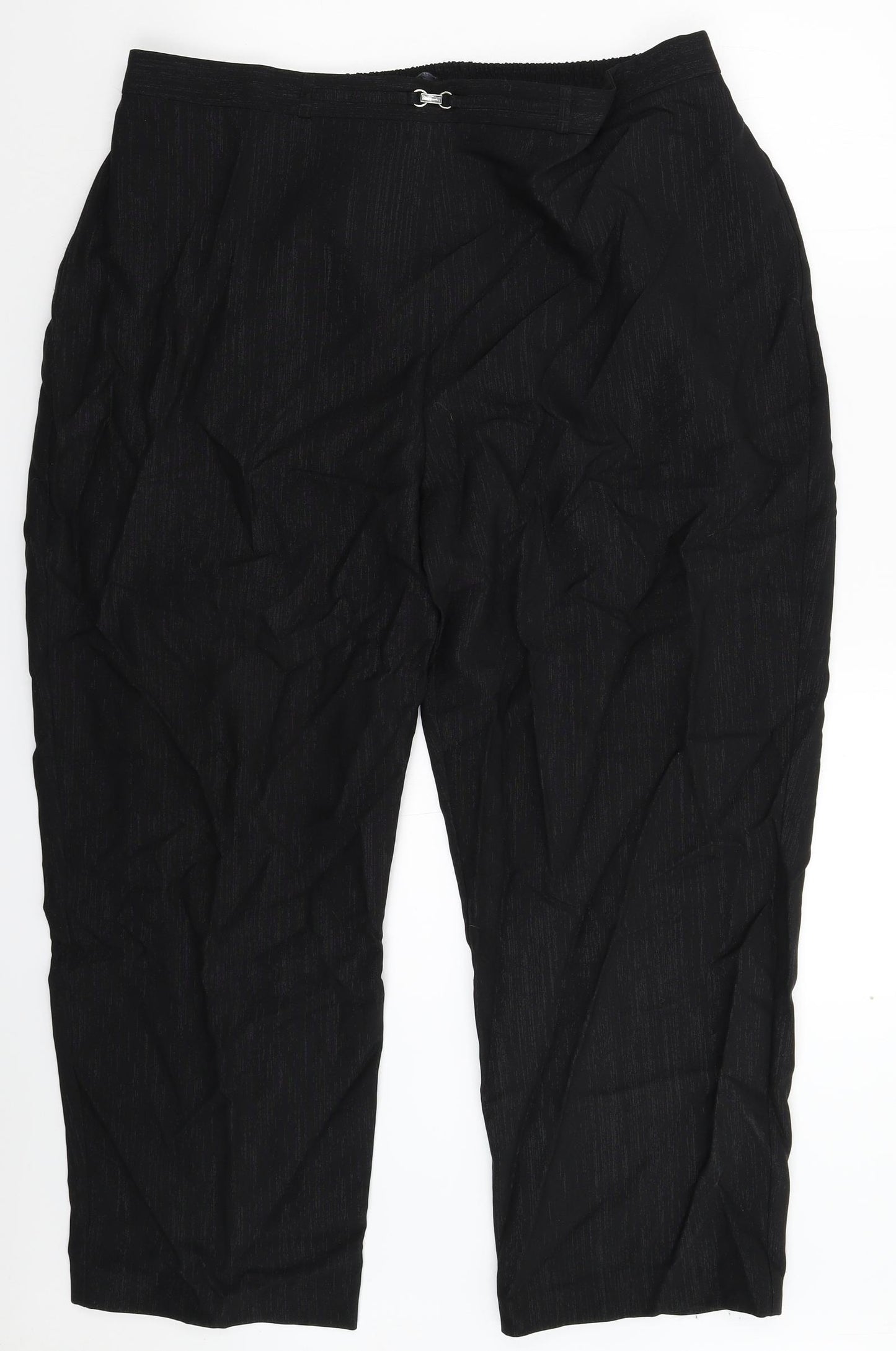 BM Womens Black   Trousers  Size 22 L27 in