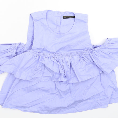 Zara Womens Blue   Basic Button-Up Size S
