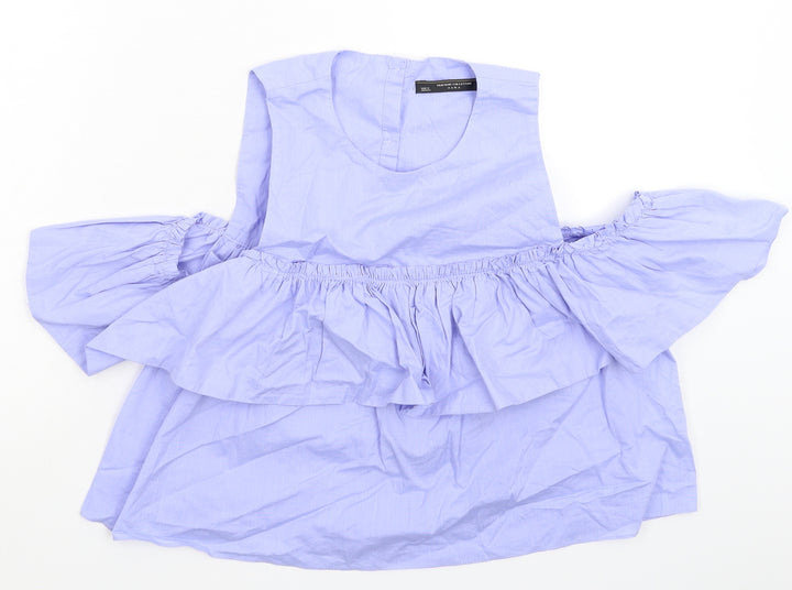 Zara Womens Blue   Basic Button-Up Size S