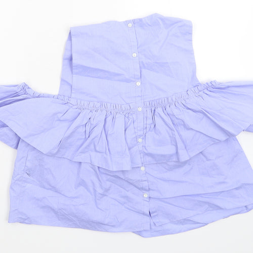 Zara Womens Blue   Basic Button-Up Size S