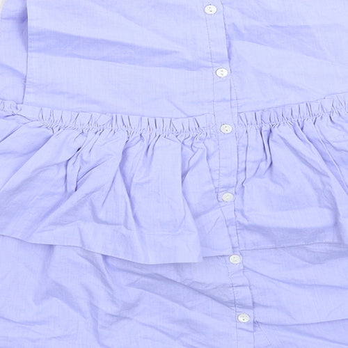 Zara Womens Blue   Basic Button-Up Size S