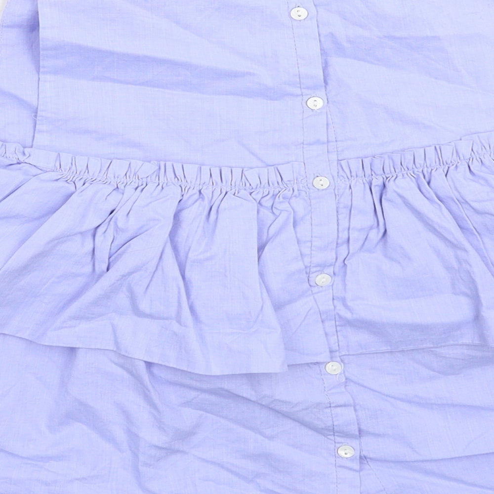 Zara Womens Blue   Basic Button-Up Size S