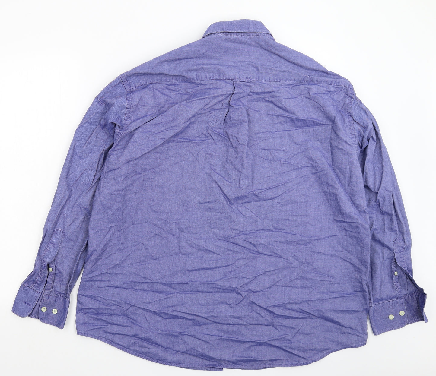 Armand Thiery Mens Blue    Button-Up Size L