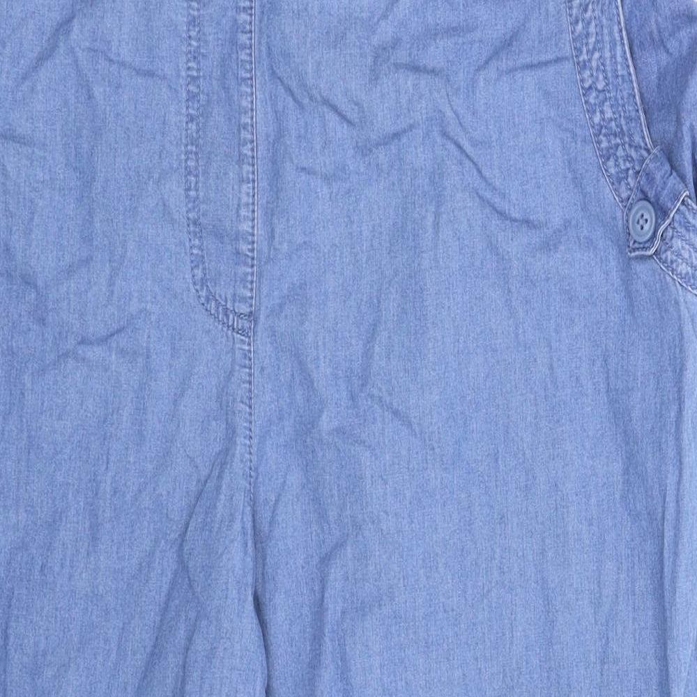BM Womens Blue  Denim Cropped Jeans Size 16 L20 in