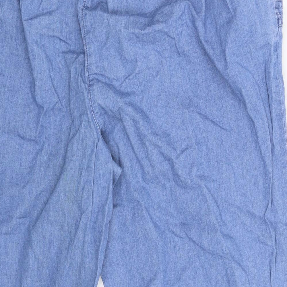 BM Womens Blue  Denim Cropped Jeans Size 16 L20 in