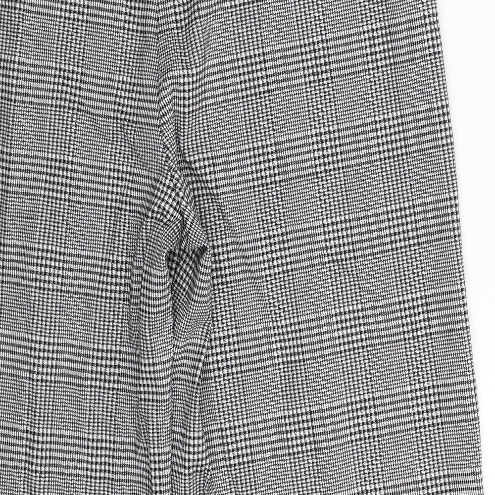 Marks and Spencer Womens Multicoloured Houndstooth  Trousers  Size 16 L27 in