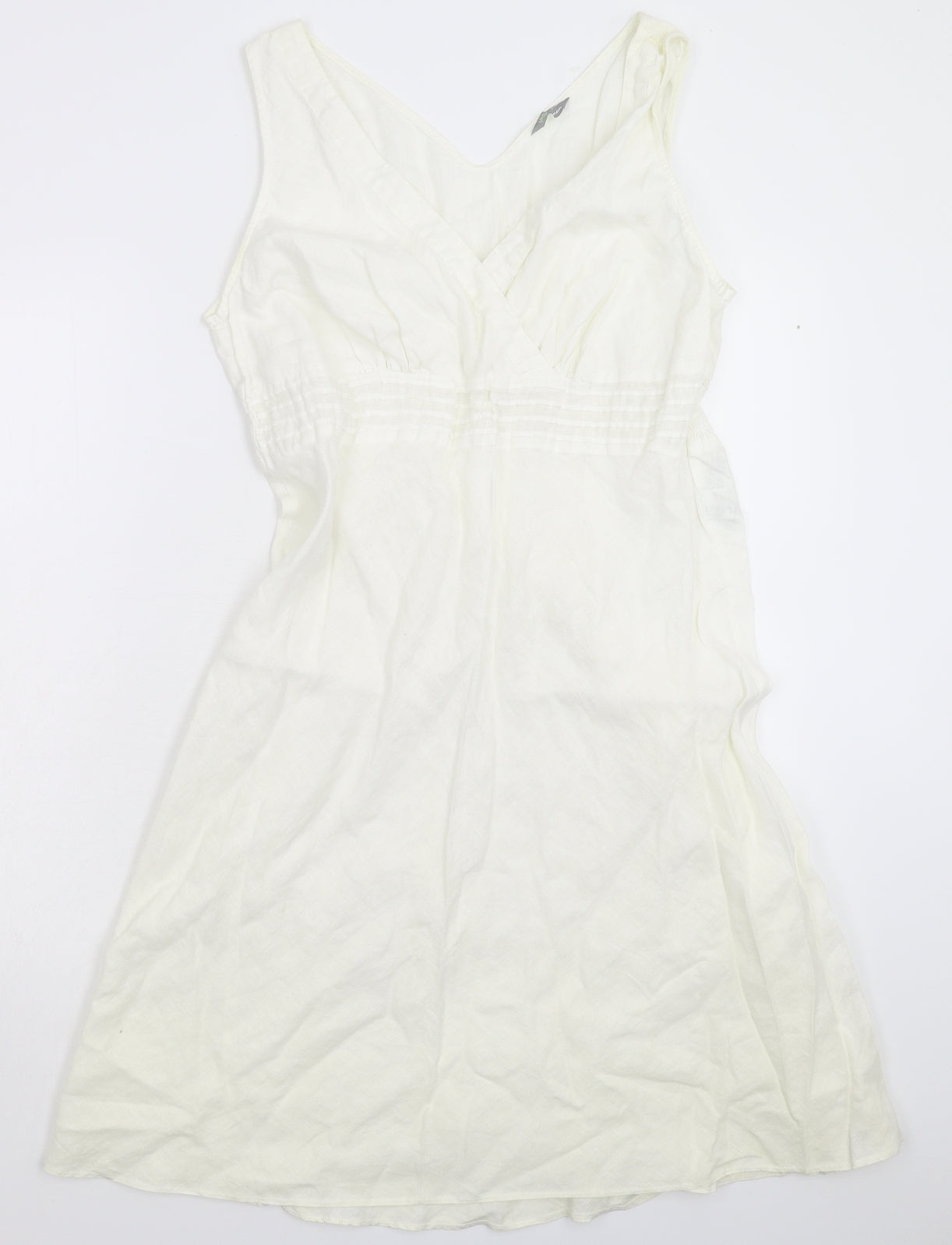 Marks and Spencer Womens White   Fit & Flare  Size L