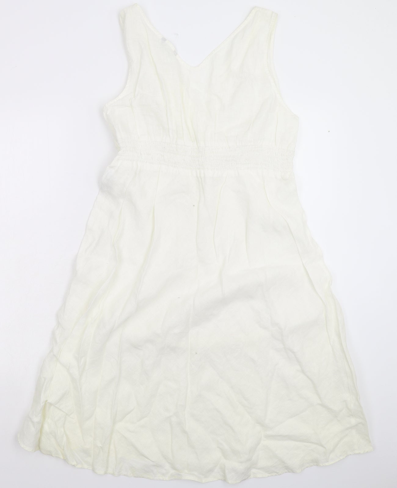 Marks and Spencer Womens White   Fit & Flare  Size L