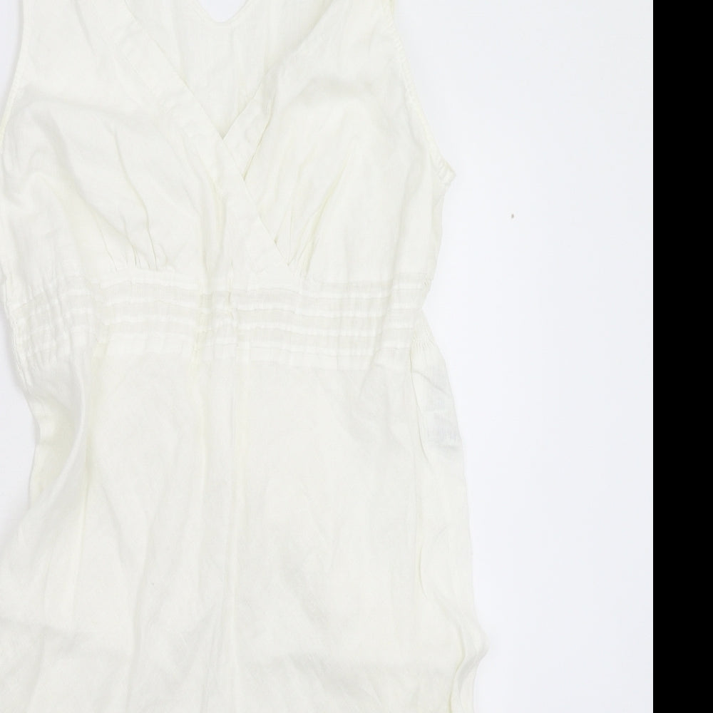 Marks and Spencer Womens White   Fit & Flare  Size L