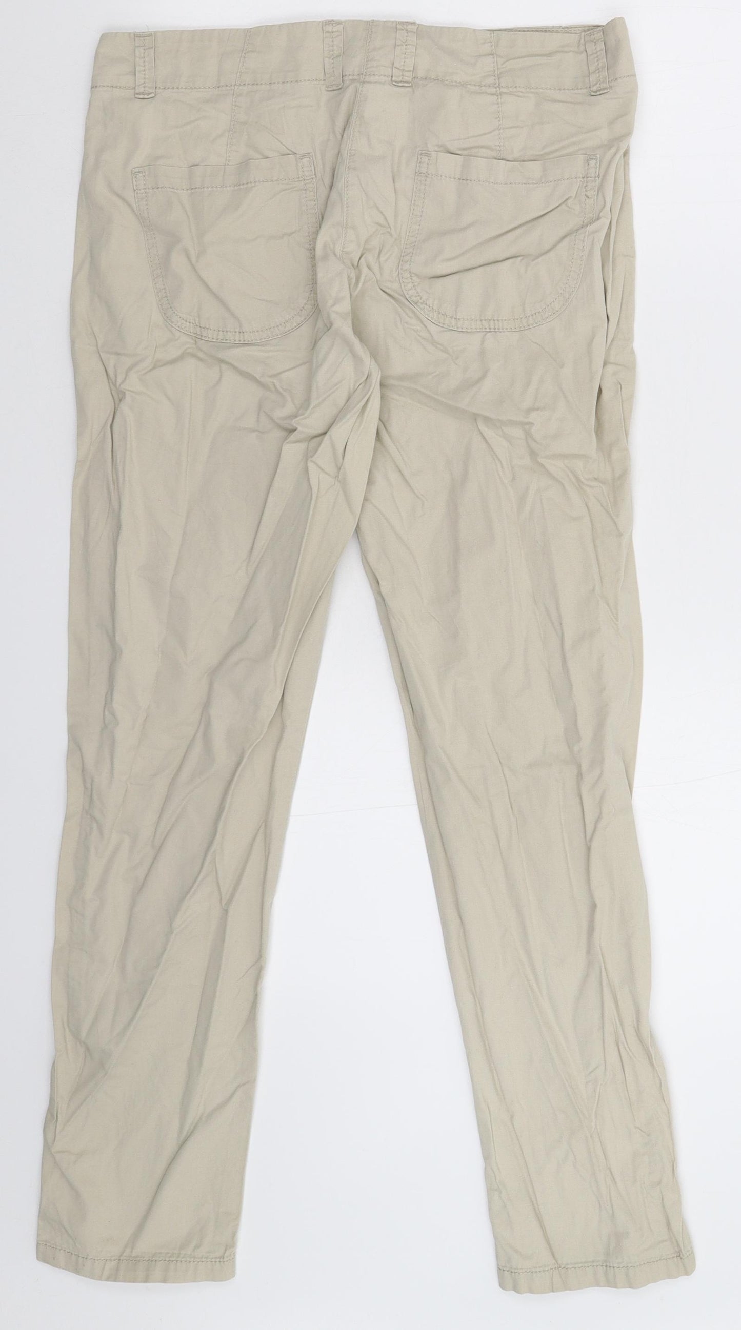 Marks and Spencer Womens Beige   Trousers  Size 10 L29 in
