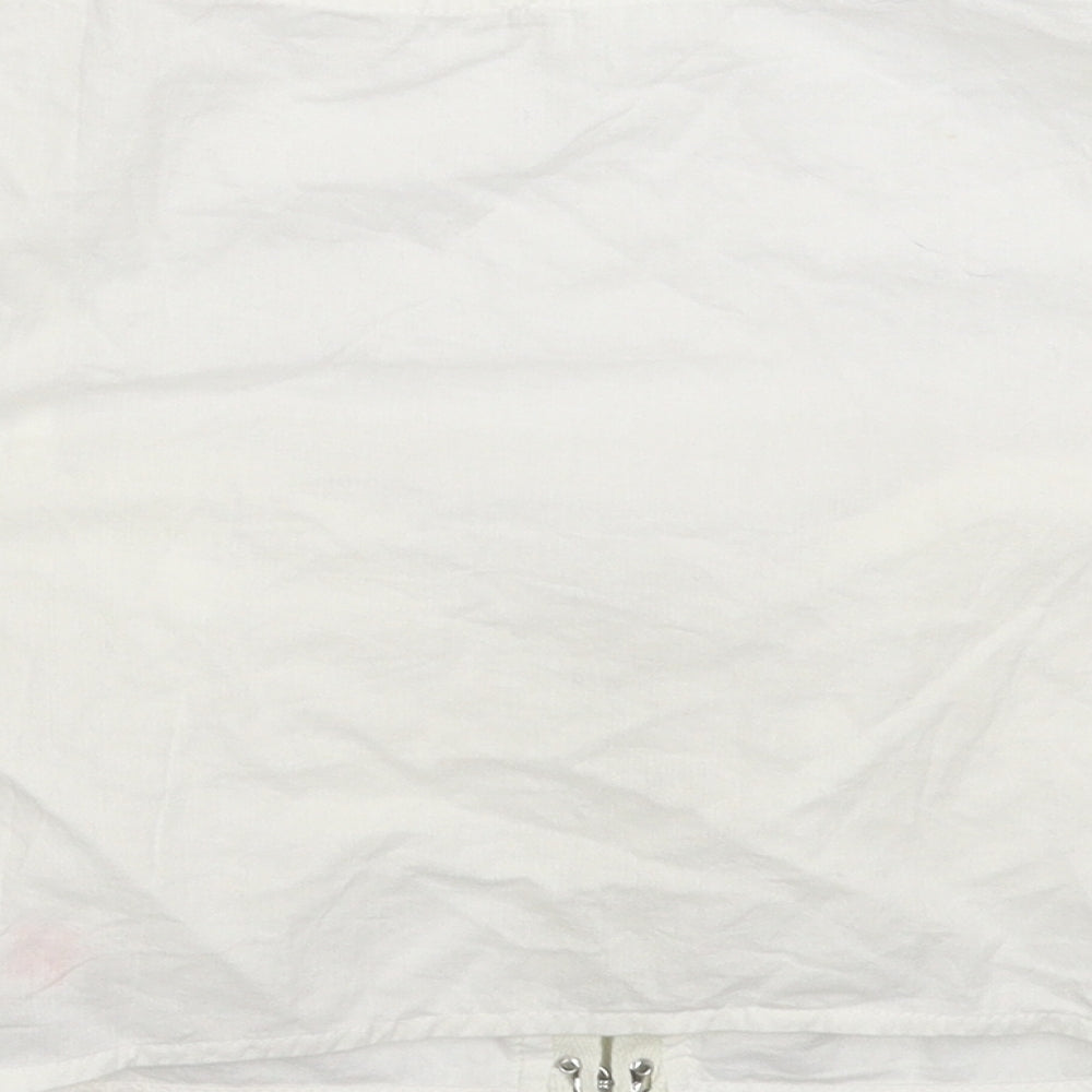 Boohoo Womens White   Basic T-Shirt Size 8