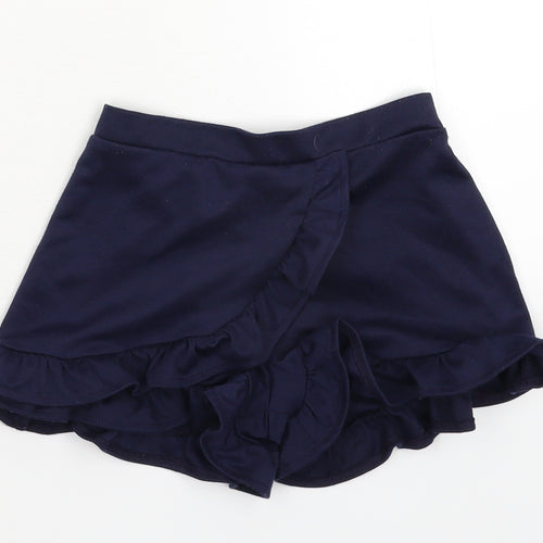 Primark Girls Blue   Hot Pants Shorts Size 6-7 Years