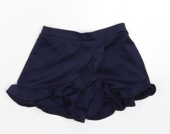 Primark Girls Blue Hot Pants Shorts Size 6-7 Years