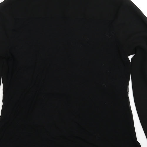 Papaya Womens Black   Basic Button-Up Size 10
