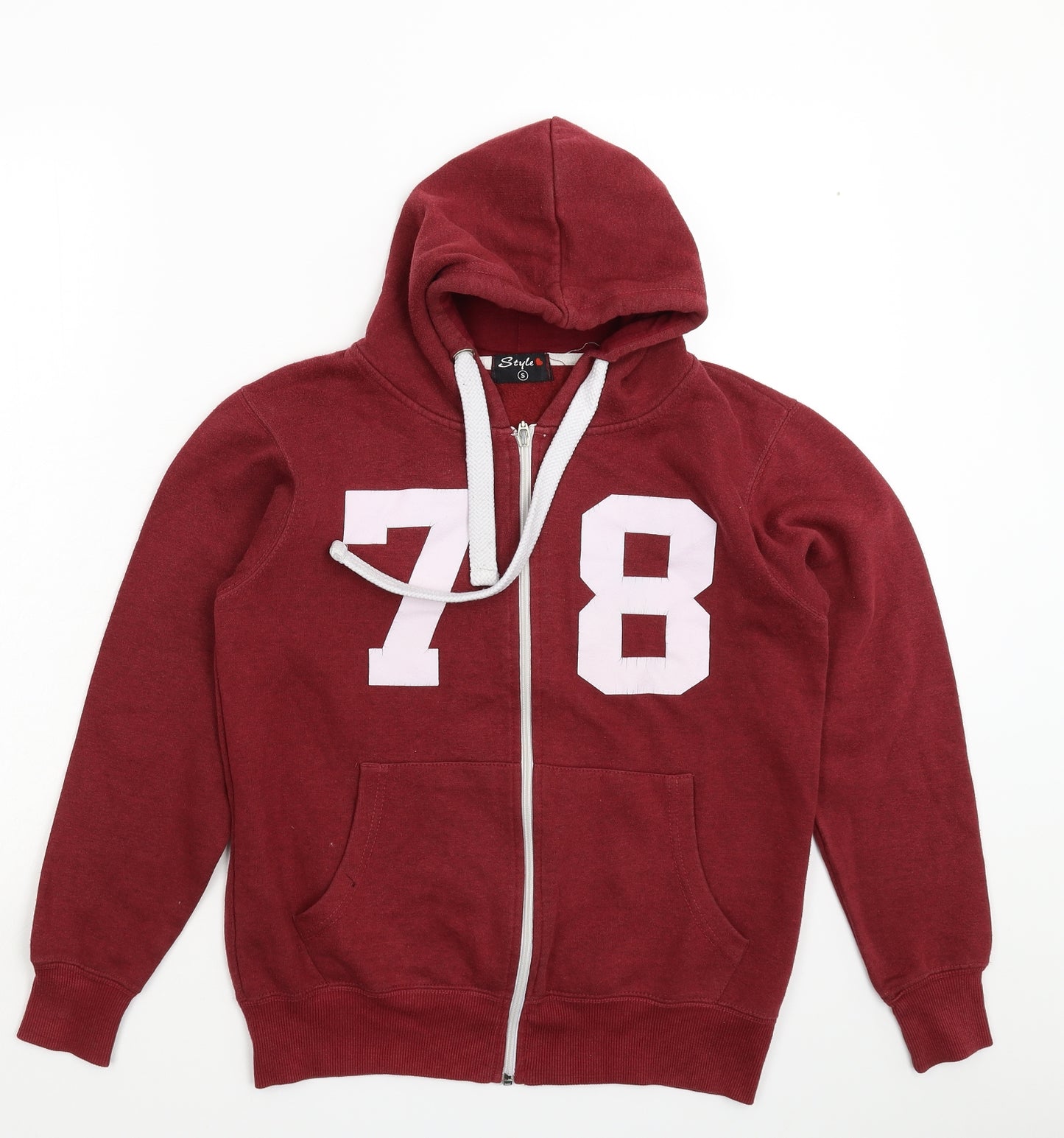 Style Mens Brown   Full Zip Hoodie Size S