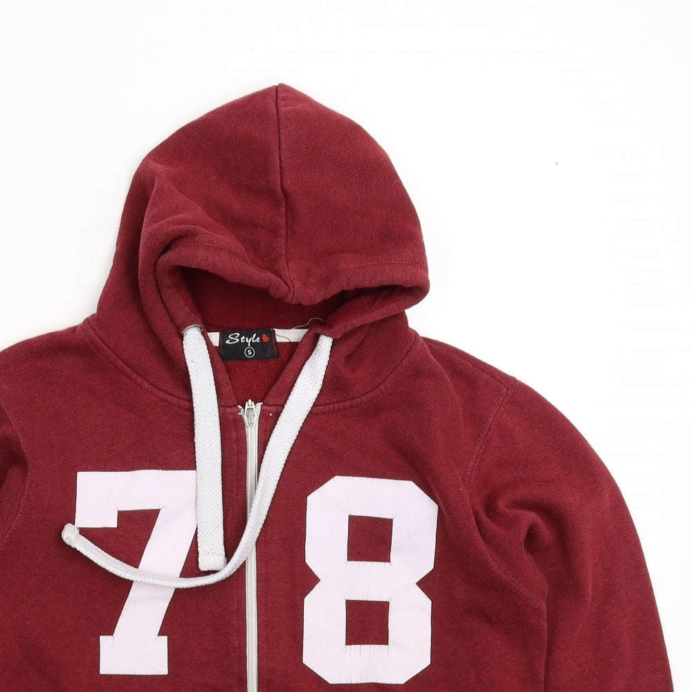 Style Mens Brown   Full Zip Hoodie Size S
