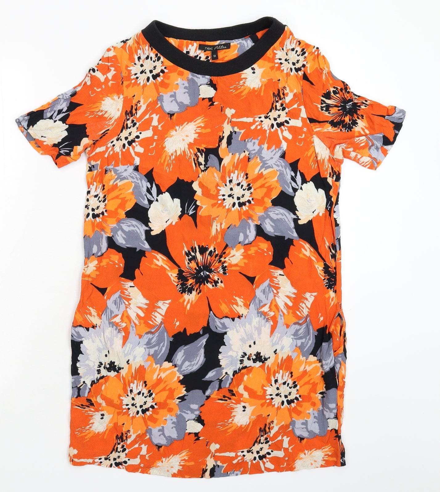 NEXT Womens Multicoloured Floral  T-Shirt Dress  Size 12