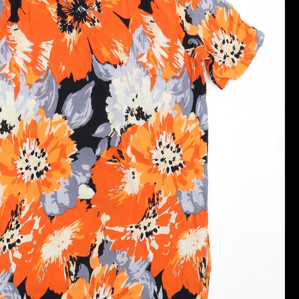 NEXT Womens Multicoloured Floral  T-Shirt Dress  Size 12