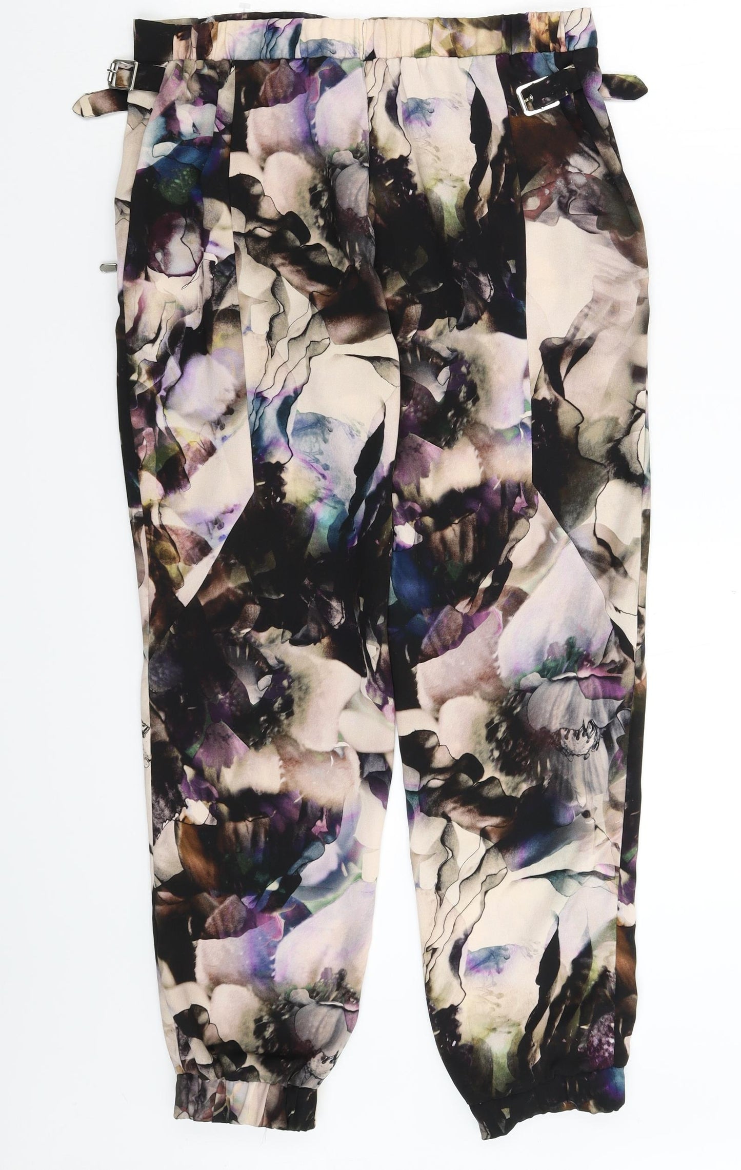 River Island Womens Multicoloured Floral  Trousers  Size 8 L29 in