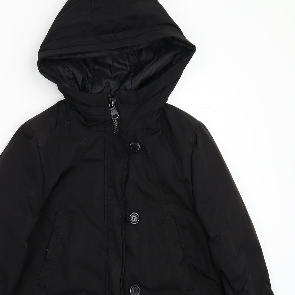 Divided Womens Black   Parka Coat Size 10