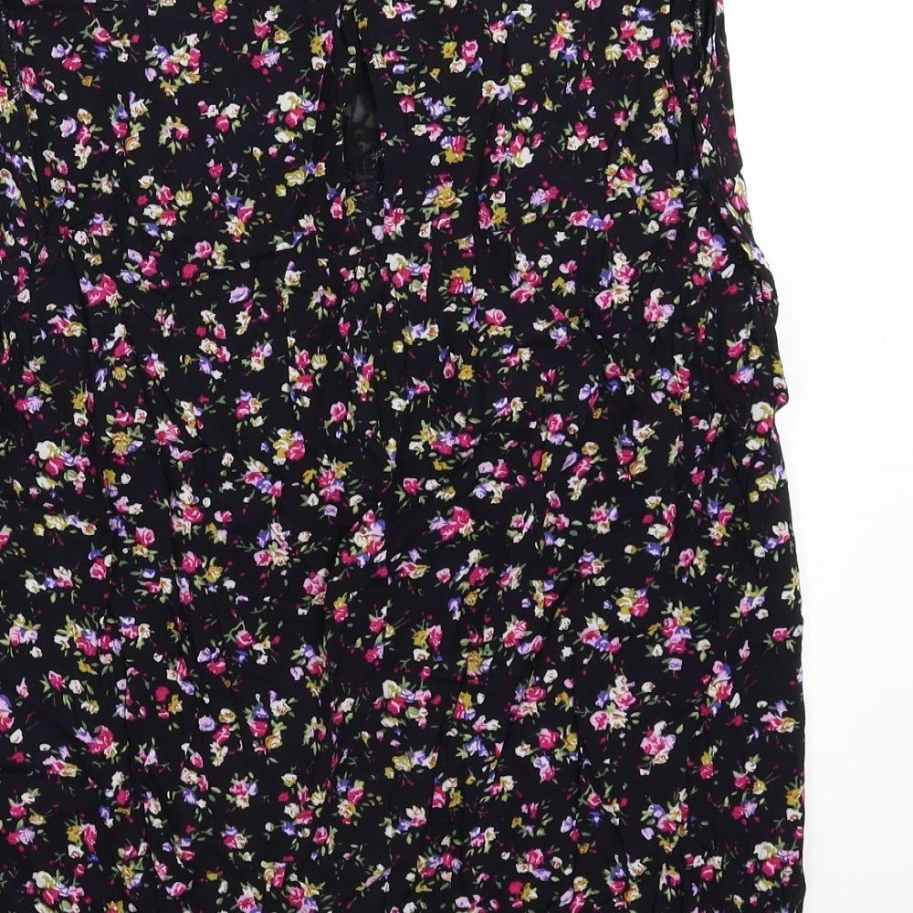 New Look Womens Multicoloured Floral  Basic Tank Size 10