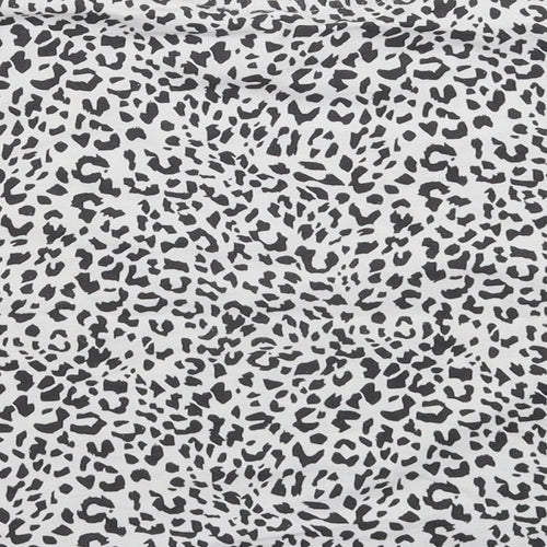 George Girls White Animal Print  Basic T-Shirt Size 11-12 Years