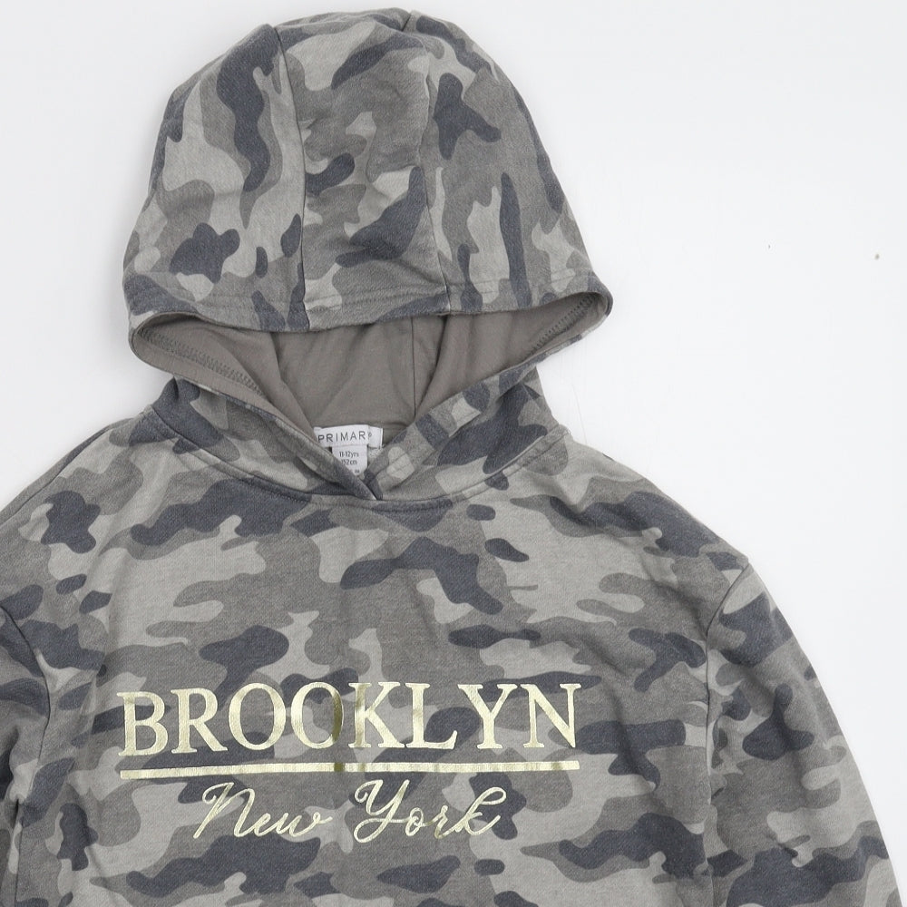 Primark Girls Clear   Pullover Hoodie Size 13-14 Years