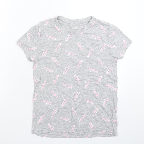 Primark Womens Grey   Basic T-Shirt Size 6