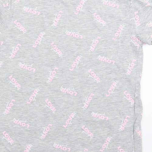 Primark Womens Grey   Basic T-Shirt Size 6