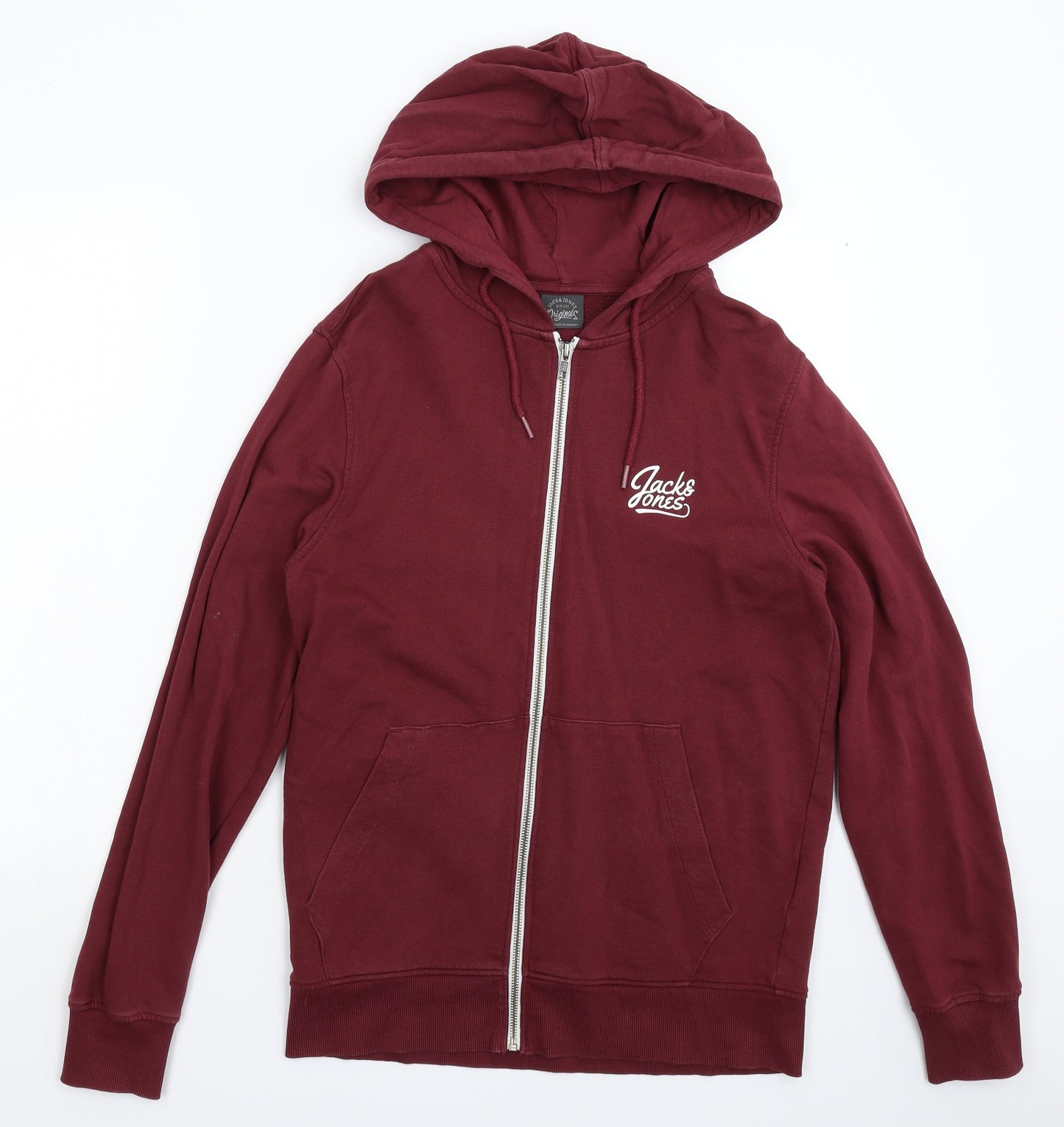 JACK & JONES Mens Brown   Full Zip Hoodie Size M