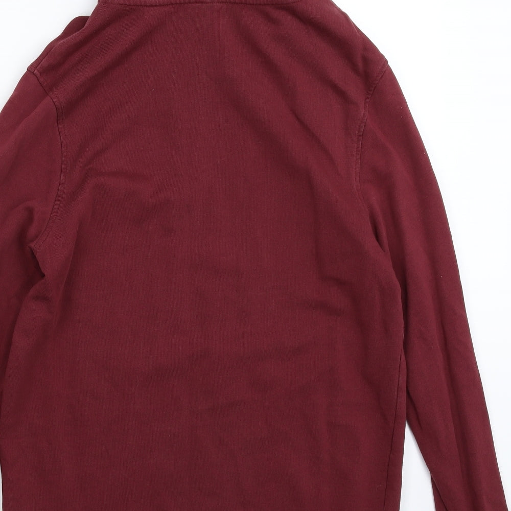 JACK & JONES Mens Brown   Full Zip Hoodie Size M