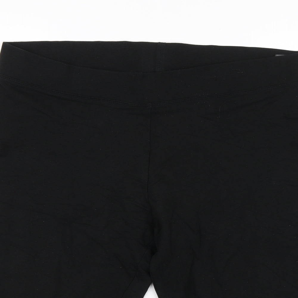 M&S Womens Black   Sweat Shorts Size 20