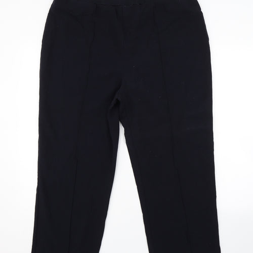 Isle Essentials Womens Blue   Carrot Trousers Size 20 L24 in