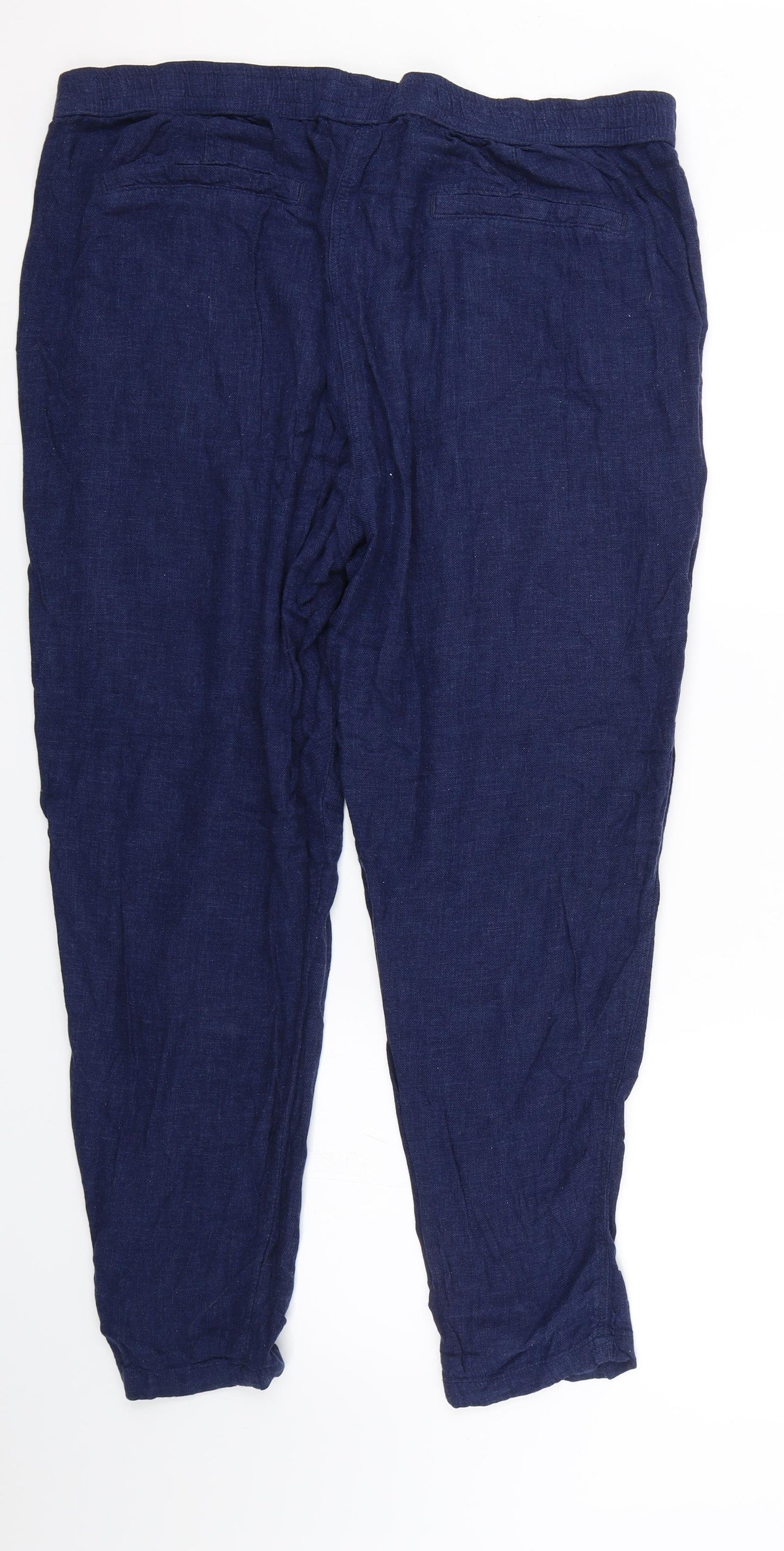 Nutmeg Womens Blue   Capri Trousers Size 20 L26 in