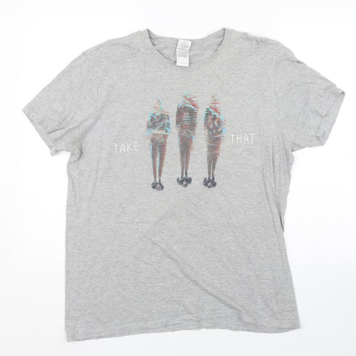 Gildan Womens Grey   Basic T-Shirt Size L  - Take That