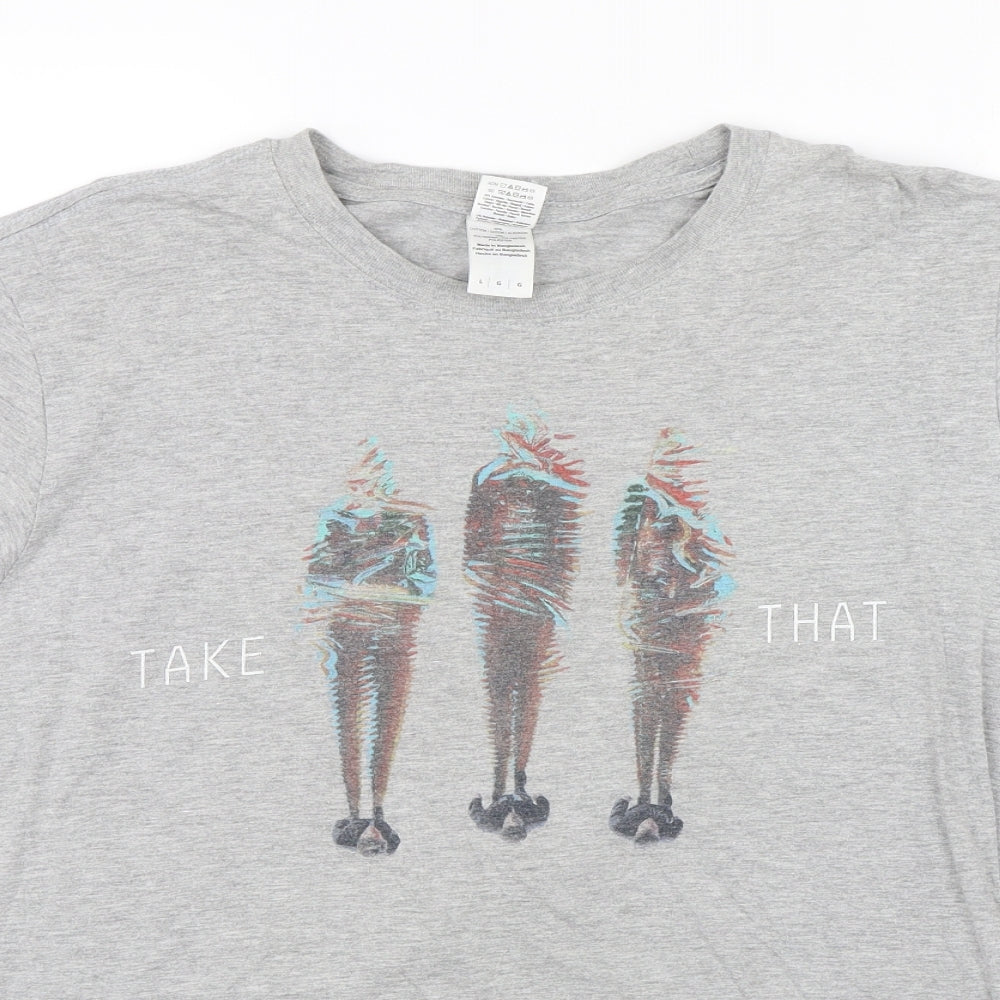 Gildan Womens Grey   Basic T-Shirt Size L  - Take That