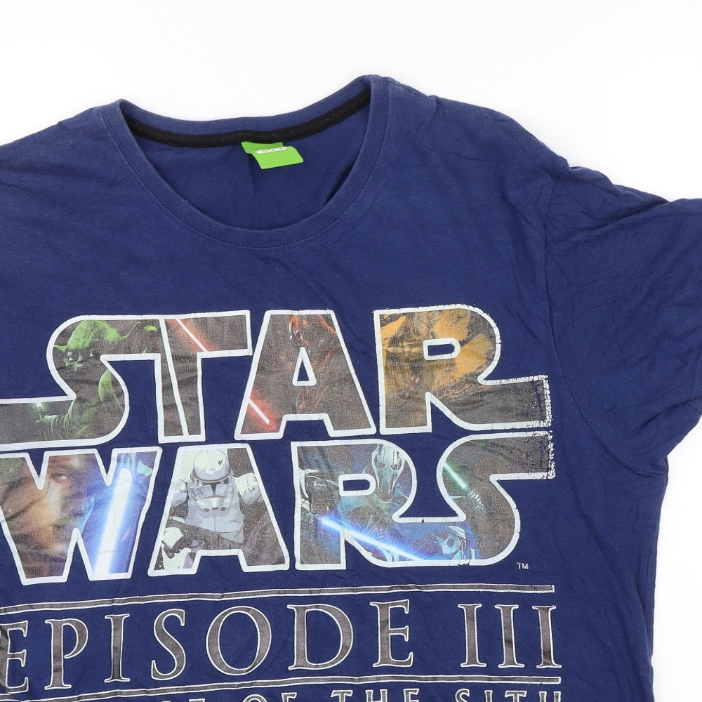 Nutmeg Mens Blue    T-Shirt Size M  - STAR WARS