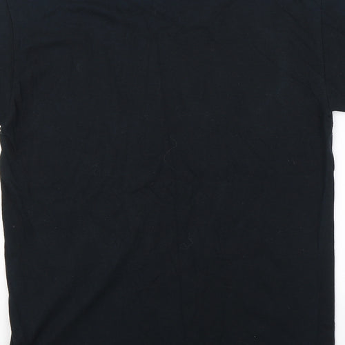 Gildan Mens Black    T-Shirt Size S