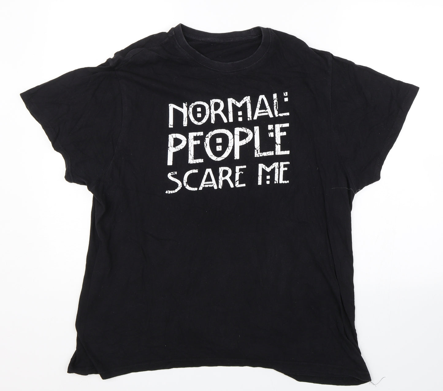 Preworn Mens Black    T-Shirt Size M
