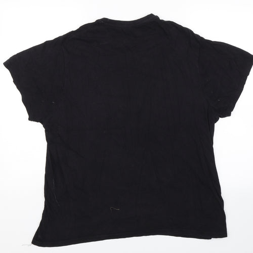 Preworn Mens Black    T-Shirt Size M